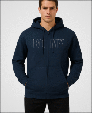 Men Zipper Hoodie - Tiger Print